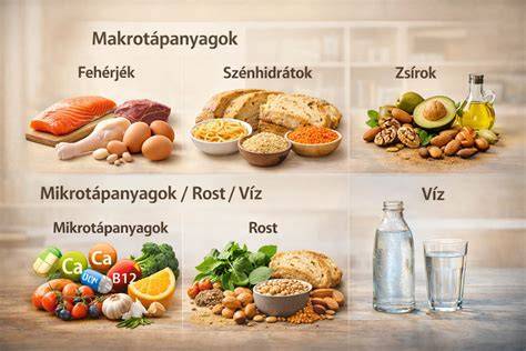 infografika vagy tápanyagok táblázat