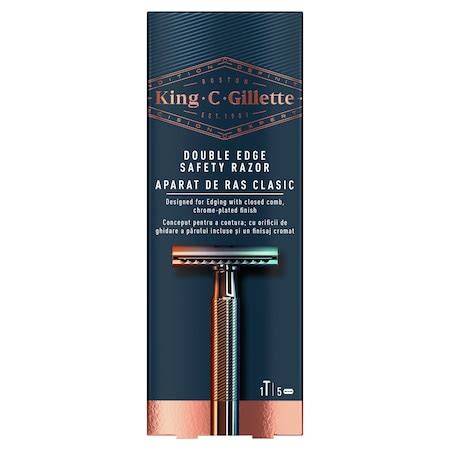 Infografika: King C. Gillette biztonsági borotva felépítése és bevonatai