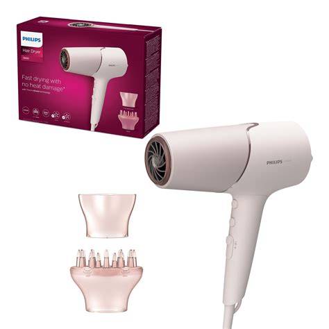 Infografika: Philips ThermoProtect ionos hajszárító HP8233/00 felépítése és fő funkciói