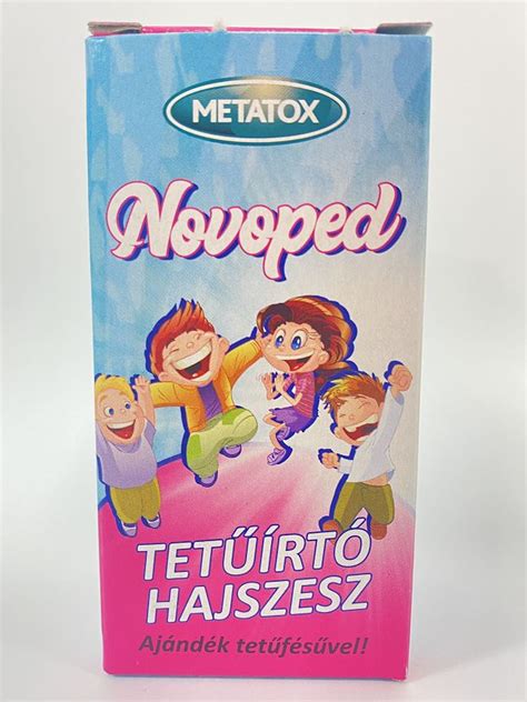 NOVOPED tetűirtó hajszesz termékcsomagolás