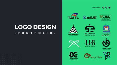 logo and brand portfolio infographic