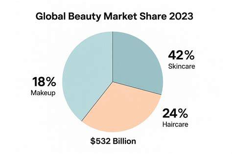 global beauty brands distribution chart