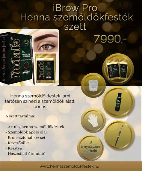 szemöldökfesték használati ábra