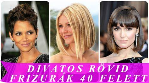fiatalító rövid frizura 40 felett galéria