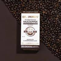 DR. IMMUN Koffeines termékcsalád és összetevői infografika