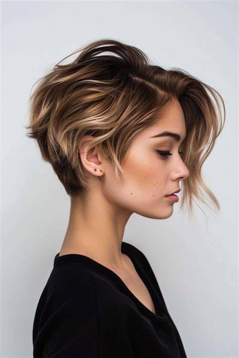 Balayage és pixie kombinációk inspiráció