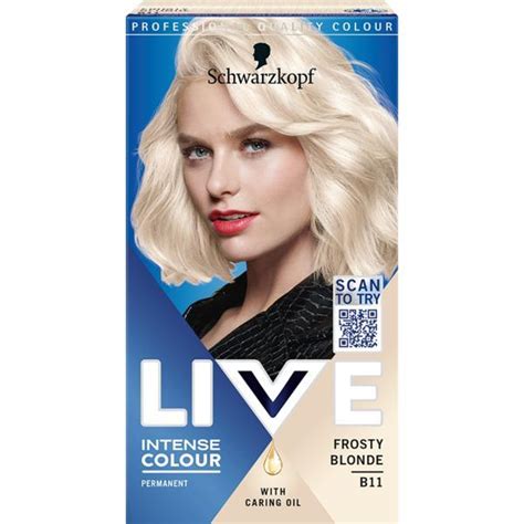 Schwarzkopf LIVE Intense Color B11 Frosty Blond csomagolás