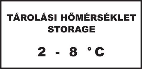 Tárolási figyelmeztetés ikon, hőmérséklet jelzés
