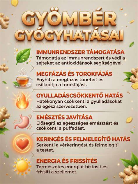 Infografika: gyömbér felhasználási módok