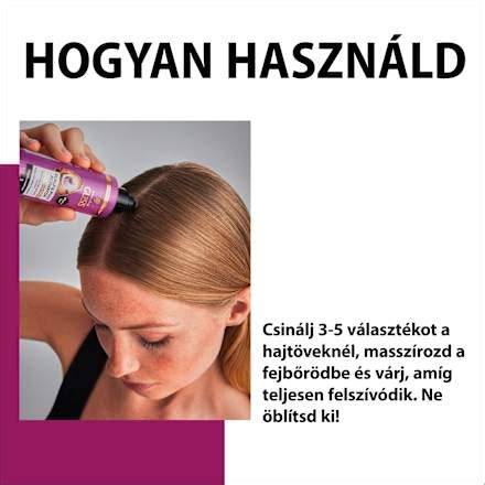 fejbőr masszírozás és hajhagyma stimuláció