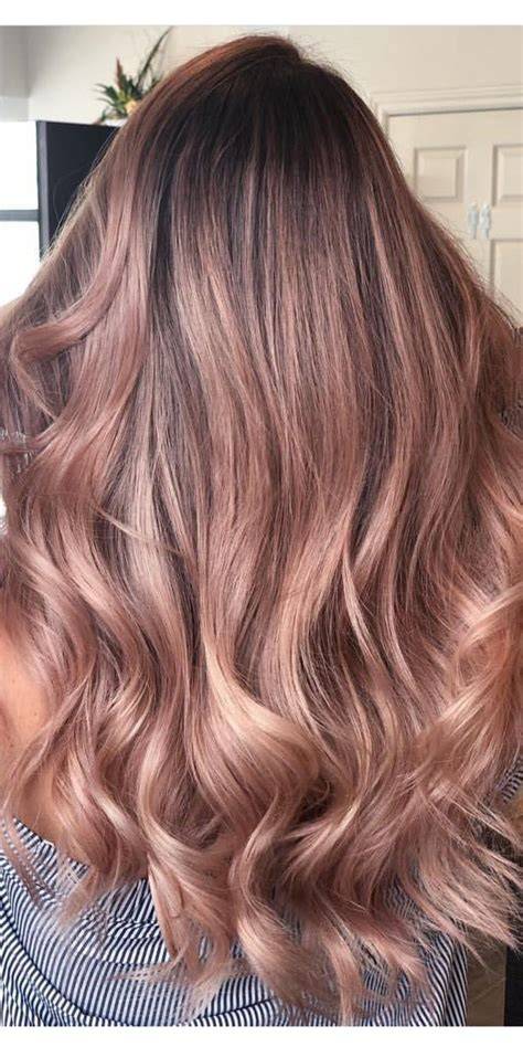 balayage rose blonde haj