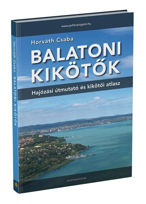 Balatoni kikötők közti látkép és katamaránok ábrája