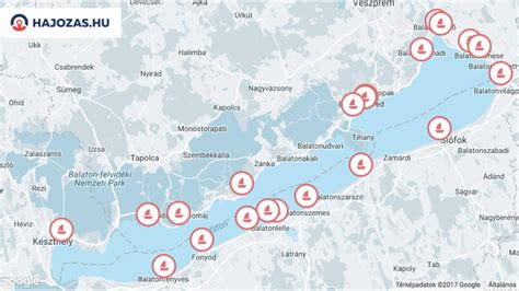 Balatoni hajózási térkép