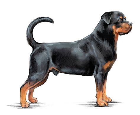 Rottweiler szőrzet ápolás közben