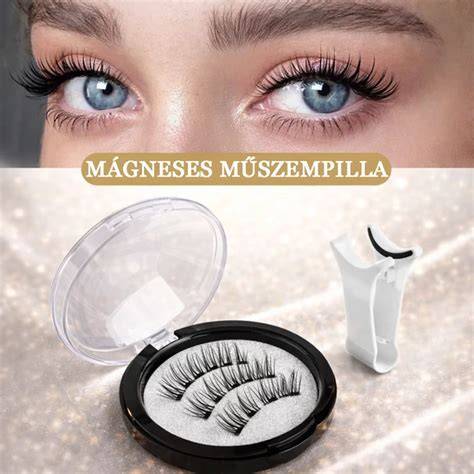 mágneses műszempilla szett és applikátor