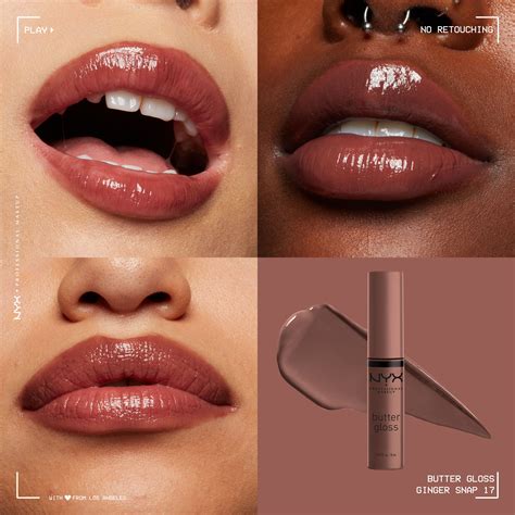 Ajkak sminkelése NYX Butter Gloss-szal