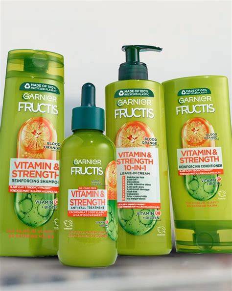 Garnier Fructis termékek sorakozása