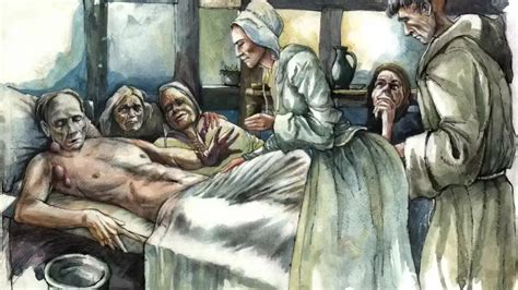 A fekete halál által érintett területek térképe