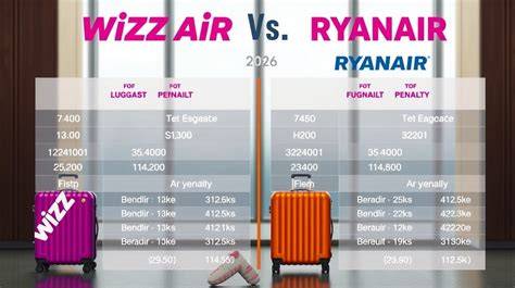 Infografika: Wizz Air poggyász címkéinek értelmezése és mérettáblázat