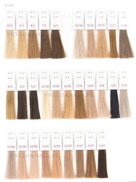 Wella Koleston Perfect ME+ hajfesték színpaletta