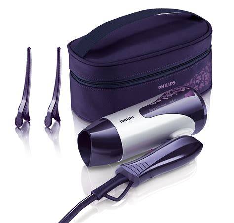 Infografika a Philips SalonDry hajszárító 1600 W-os teljesítményéről, diffúzor és fúvócső funkciók bemutatása