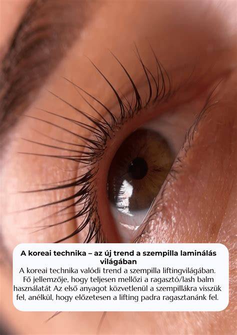 Infografika: A szempilla lifting lépései és hatása