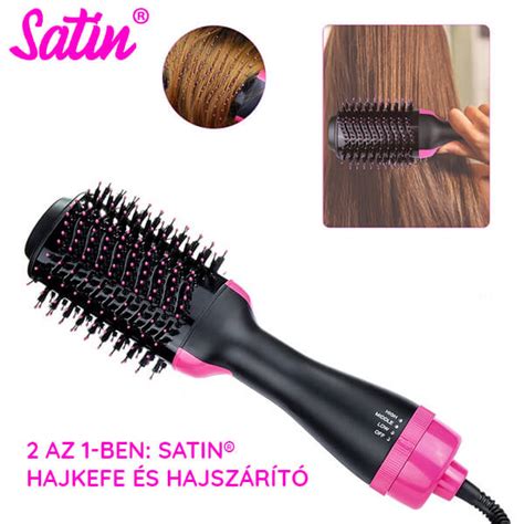 Satin hajkefe használat közben