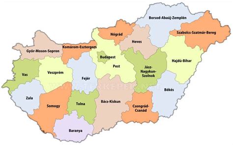 Magyarország megyék térképe fodrászcikk üzletekkel