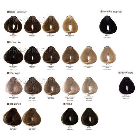 szőke árnyalatok Alfaparf Evolution of the Color infografika
