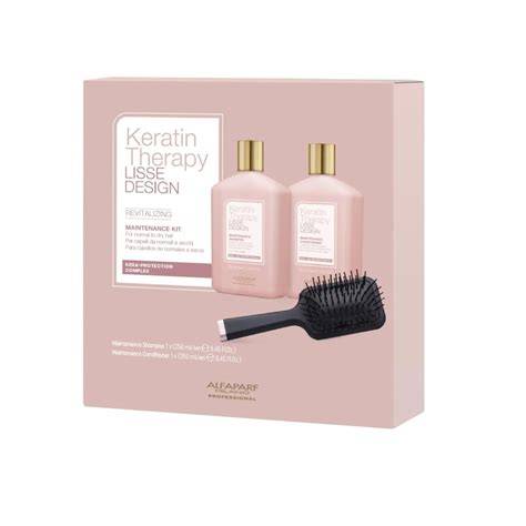Infografika: Keratin Therapy Lisse Design összetevők és védő technológiák