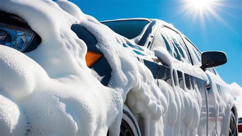 Autó előmosás habbal