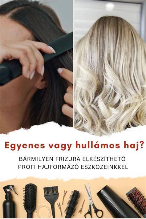 hullámos és egyenes haj összehasonlító ábrája