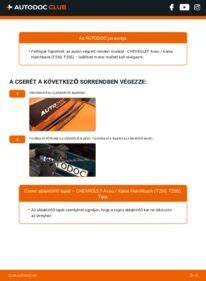 szemöldök csere Chevrolet Kalos szemléltető diagram
