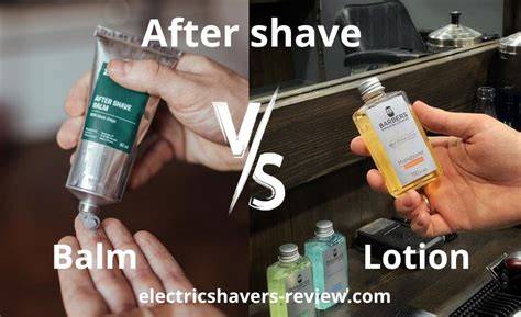 after shave vs balm infographic