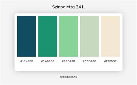 vizuális színpaletta és árnyalatok