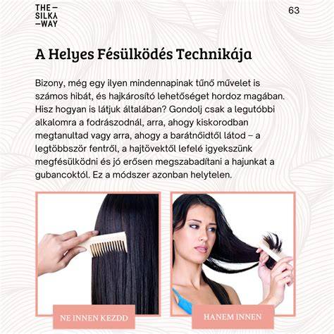 Infografika: Hajápolási útmutató lépésről lépésre