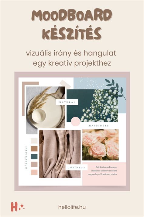 Stilizált művészi kézrajzok, inspirációs moodboard a frizurákhoz