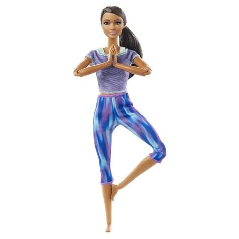 Barbie hajlékony jógababa példabeli pózok illusztráció