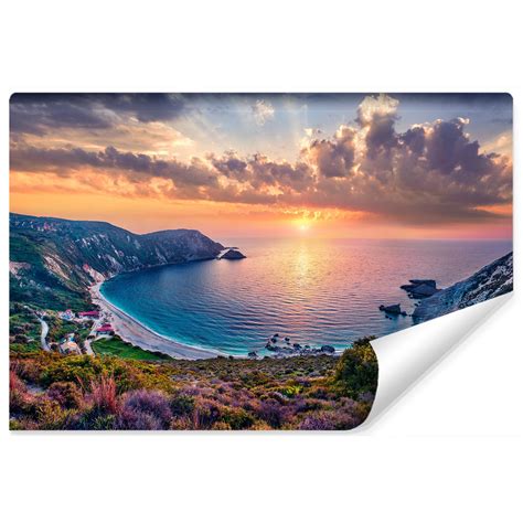 Tengeri táj üvegképen