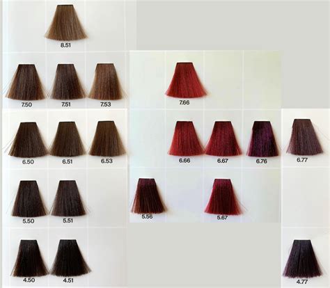 hajfesték színskálája