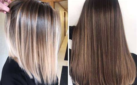 Balayage napfényes hatásának vizuális ábrázolása