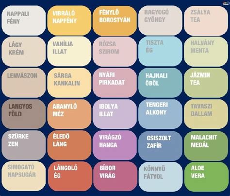 Színskála különböző barna árnyalatokkal