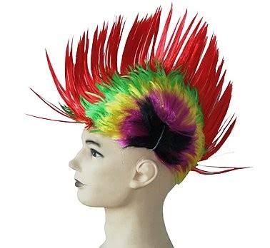 színes punk tarajos paróka ábra
