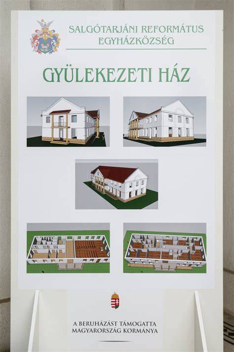 Infografika: Kaposvár Református Gyülekezeti Ház felépítésének idővonala