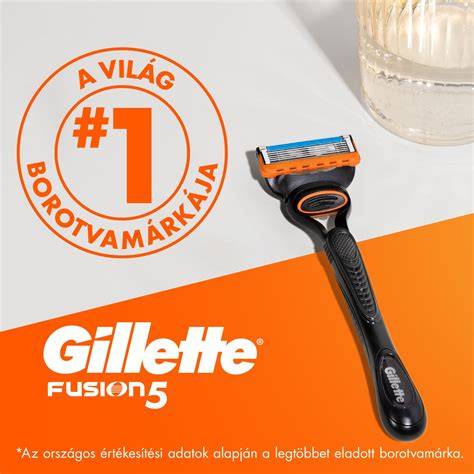 Gillette Fusion5 borotva öt pengével (vizuális áttekintés)