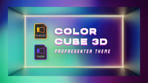 Infografika: Evolution of the Color Cube 3D technológia folyamatábra