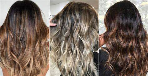 Infografika a hajfestés technikáiról: balayage, ombre, fólia nélkül
